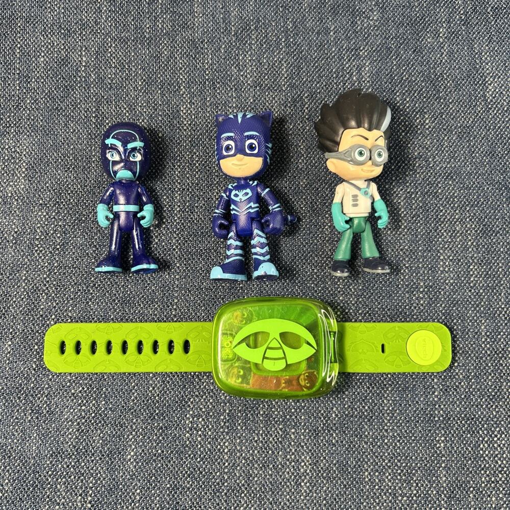 PJ MASKS Action Figures And Watch 3” Toys JUST PLAY V Tech